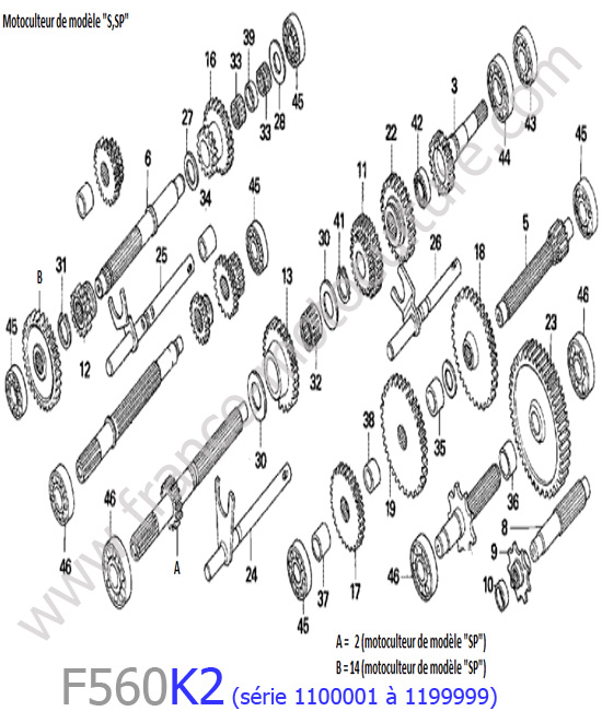 Transmission 1 HONDA F560K2-1