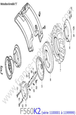 HONDA - F560K2-1 : Garde-boue 1