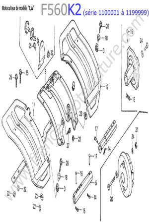 HONDA - F560K2-1 : Garde-boue 3