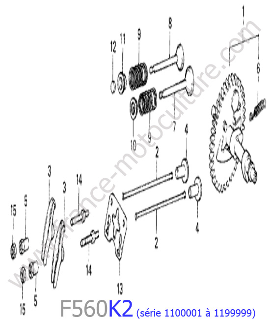 Arbre cames HONDA F560K2-1