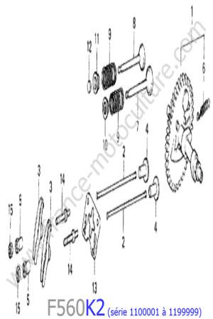 HONDA - F560K2-1 : Arbre cames