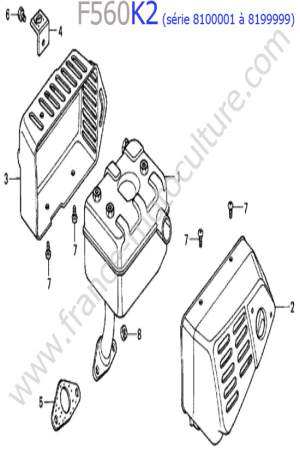 HONDA - F560K2-2 : Echappement