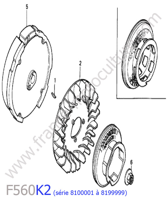 Volant moteur HONDA F560K2-2