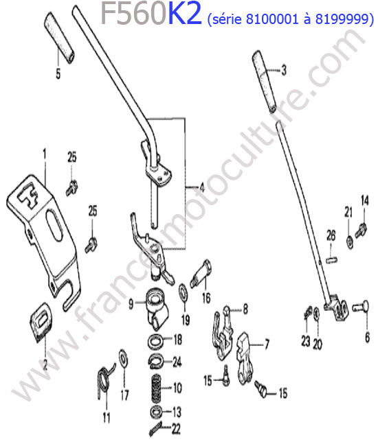 Leviers HONDA F560K2-2