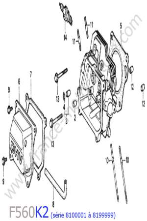 HONDA - F560K2-2 : Culasse