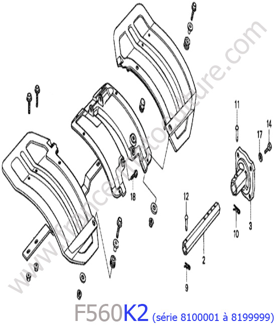Garde-boue HONDA F560K2-2