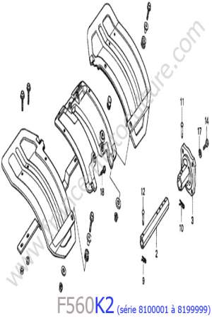 HONDA - F560K2-2 : Garde-boue