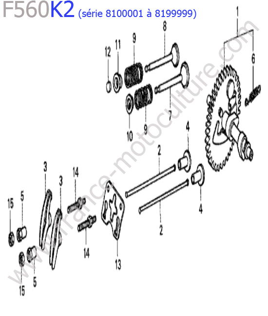Arbre cames HONDA F560K2-2