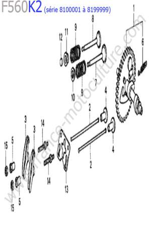 HONDA - F560K2-2 : Arbre cames