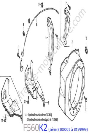 HONDA - F560K2-2 : Carter lanceur