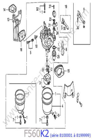 HONDA - F560K2-2 : Carburateur