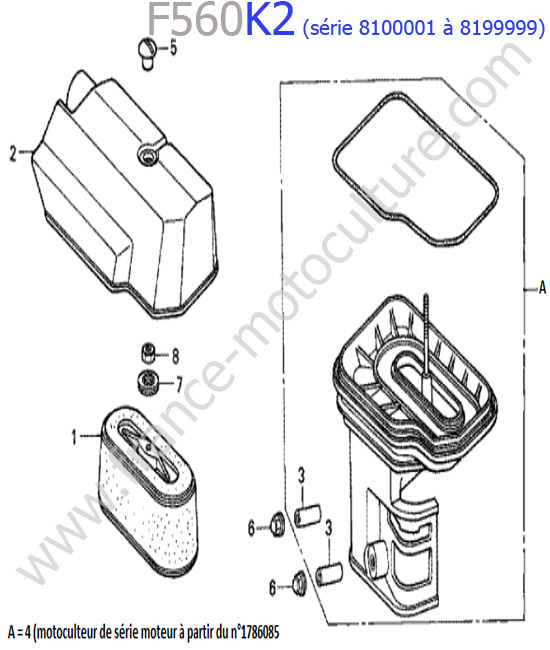 Filtre air HONDA F560K2-2