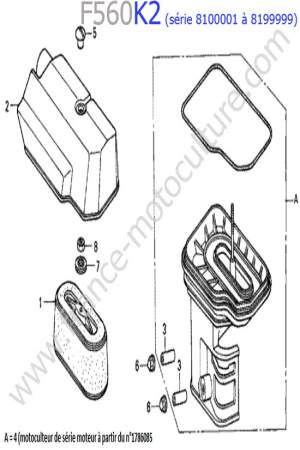 HONDA - F560K2-2 : Filtre air