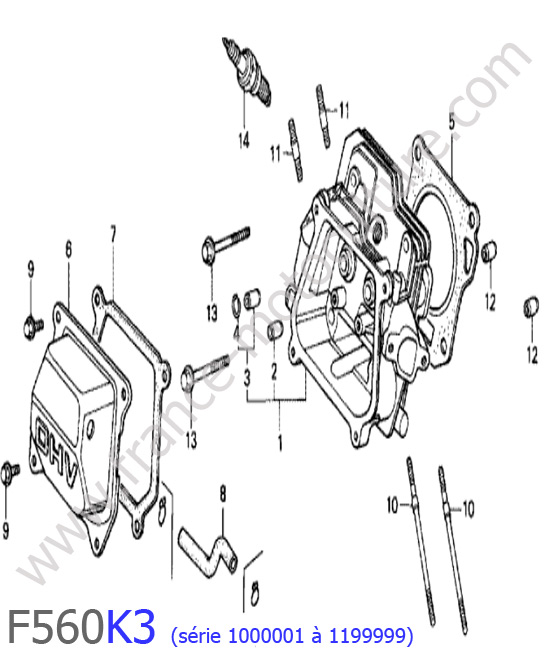 Culasse HONDA F560K3-1