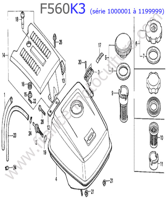 Reservoir HONDA F560K3-1
