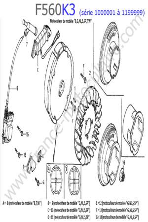 HONDA - F560K3-1 : Allumage