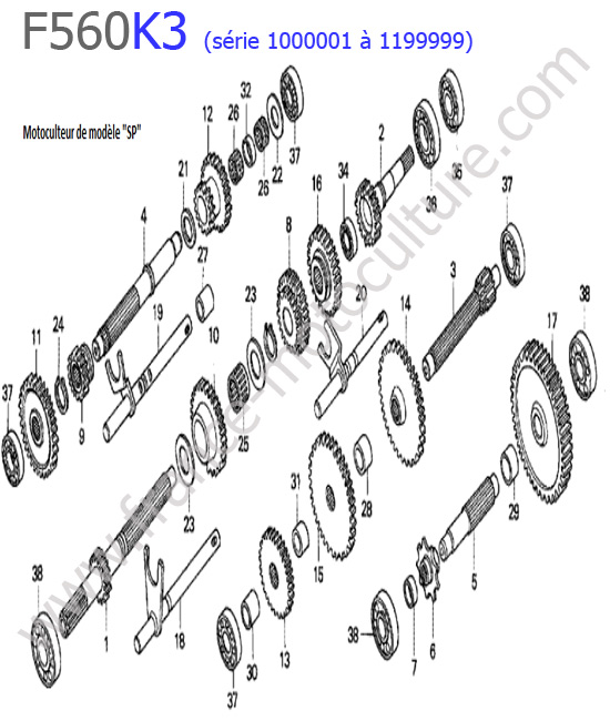 Transmission 1 HONDA F560K3-1
