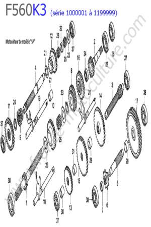 HONDA - F560K3-1 : Transmission 1