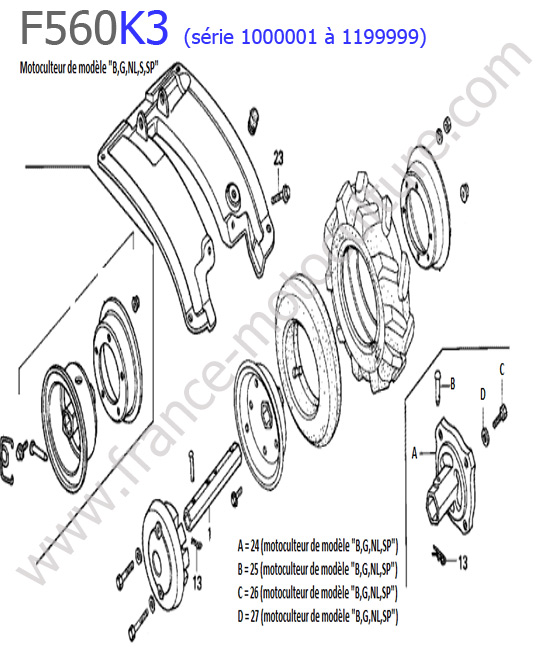 Garde-boue 1 HONDA F560K3-1