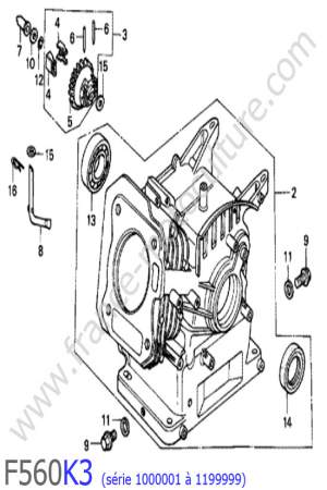 HONDA - F560K3-1 : Bloc moteur