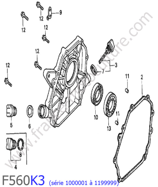 Carter inferieur HONDA F560K3-1