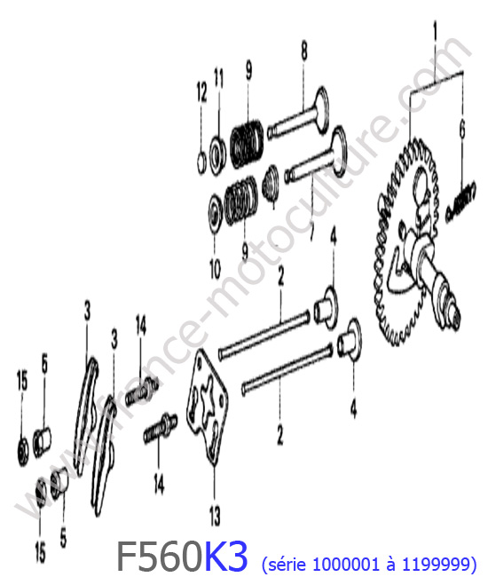 Arbre cames HONDA F560K3-1