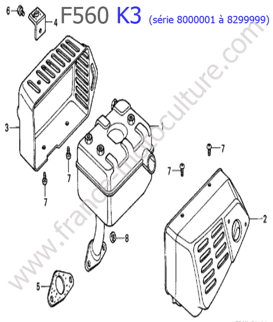 Echappement HONDA F560K3-2