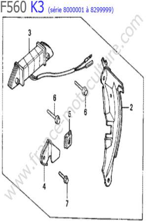 HONDA - F560K3-2 : Bobine lampe