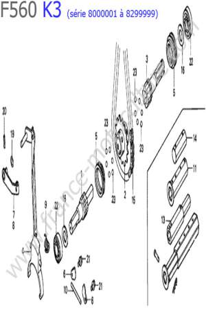 HONDA - F560K3-2 : Arbre roues