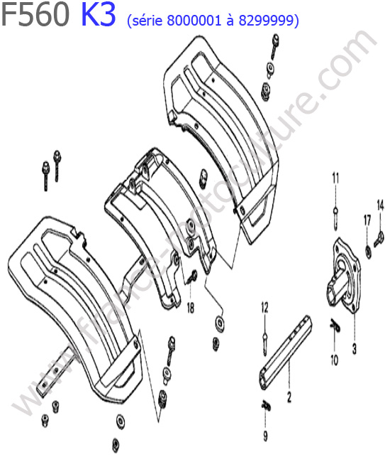 Garde-boue HONDA F560K3-2