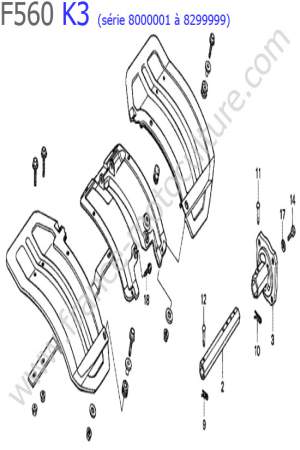HONDA - F560K3-2 : Garde-boue