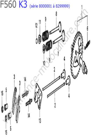 HONDA - F560K3-2 : Arbre cames