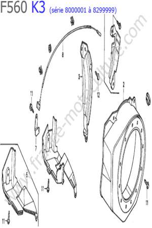HONDA - F560K3-2 : Carter lanceur