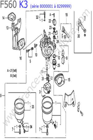 HONDA - F560K3-2 : Carburateur