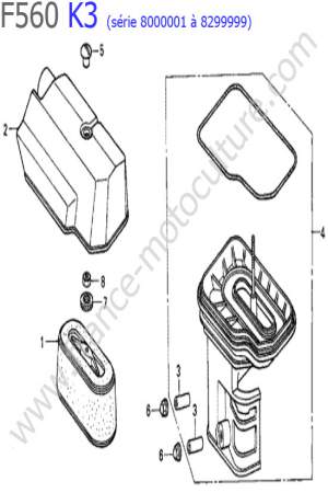 HONDA - F560K3-2 : Filtre air