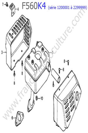 HONDA - F560K4-1 : Echappement