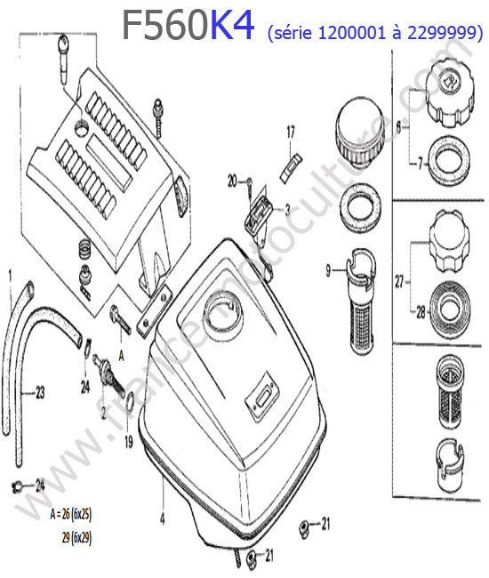 Reservoir HONDA F560K4-1