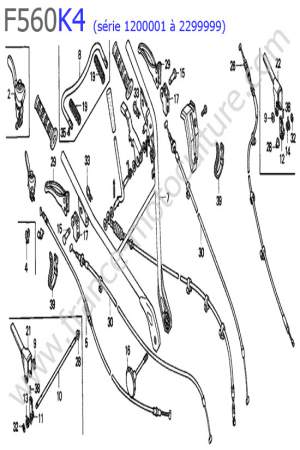 HONDA - F560K4-1 : Cables / Guidon