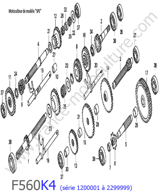 Transmission 1 HONDA F560K4-1