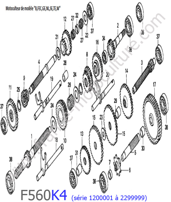 Transmission 2 HONDA F560K4-1
