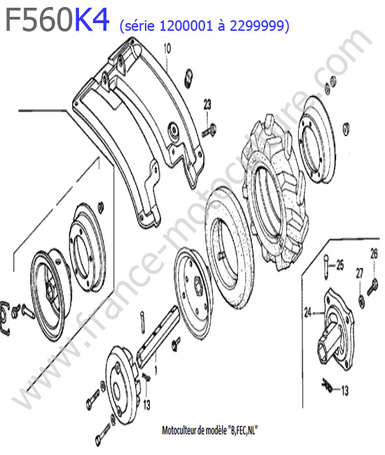 Garde-boue 1 HONDA F560K4-1