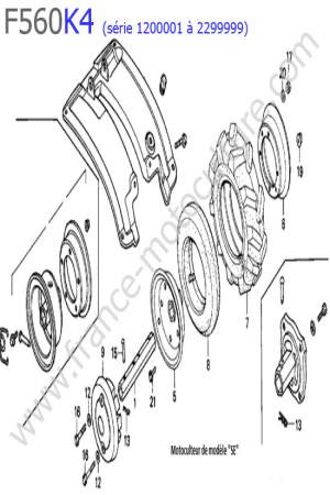 HONDA - F560K4-1 : Garde-boue 2