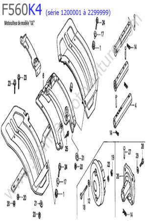 HONDA - F560K4-1 : Garde-boue 3
