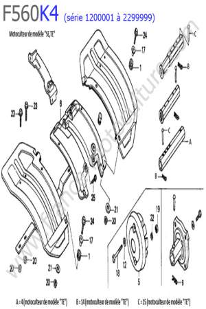 HONDA - F560K4-1 : Garde-boue 4
