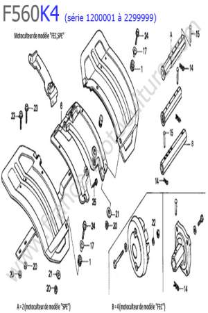 HONDA - F560K4-1 : Garde-boue 5
