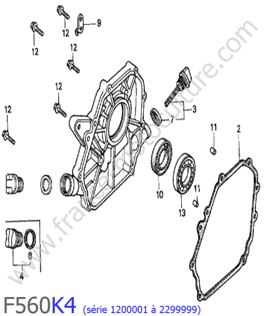 Carter inferieur HONDA F560K4-1