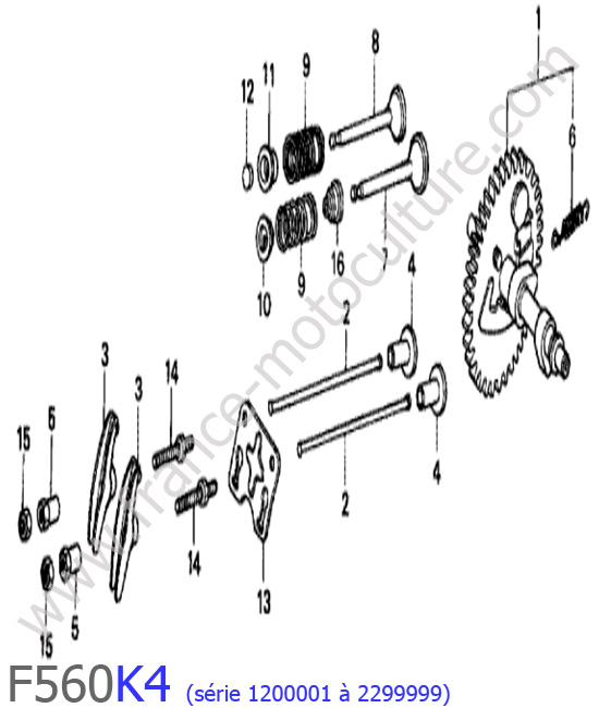 Arbre cames HONDA F560K4-1