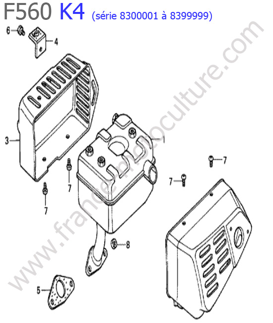 Echappement HONDA F560K4-2