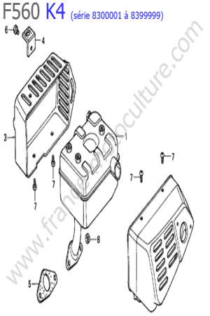 HONDA - F560K4-2 : Echappement