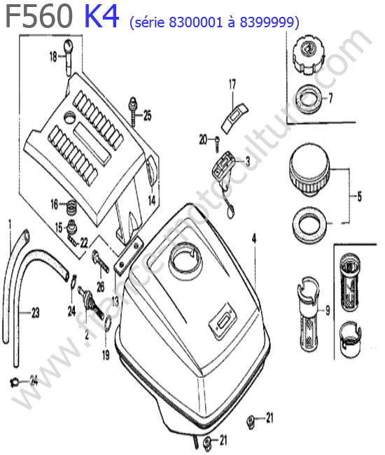 Reservoir HONDA F560K4-2